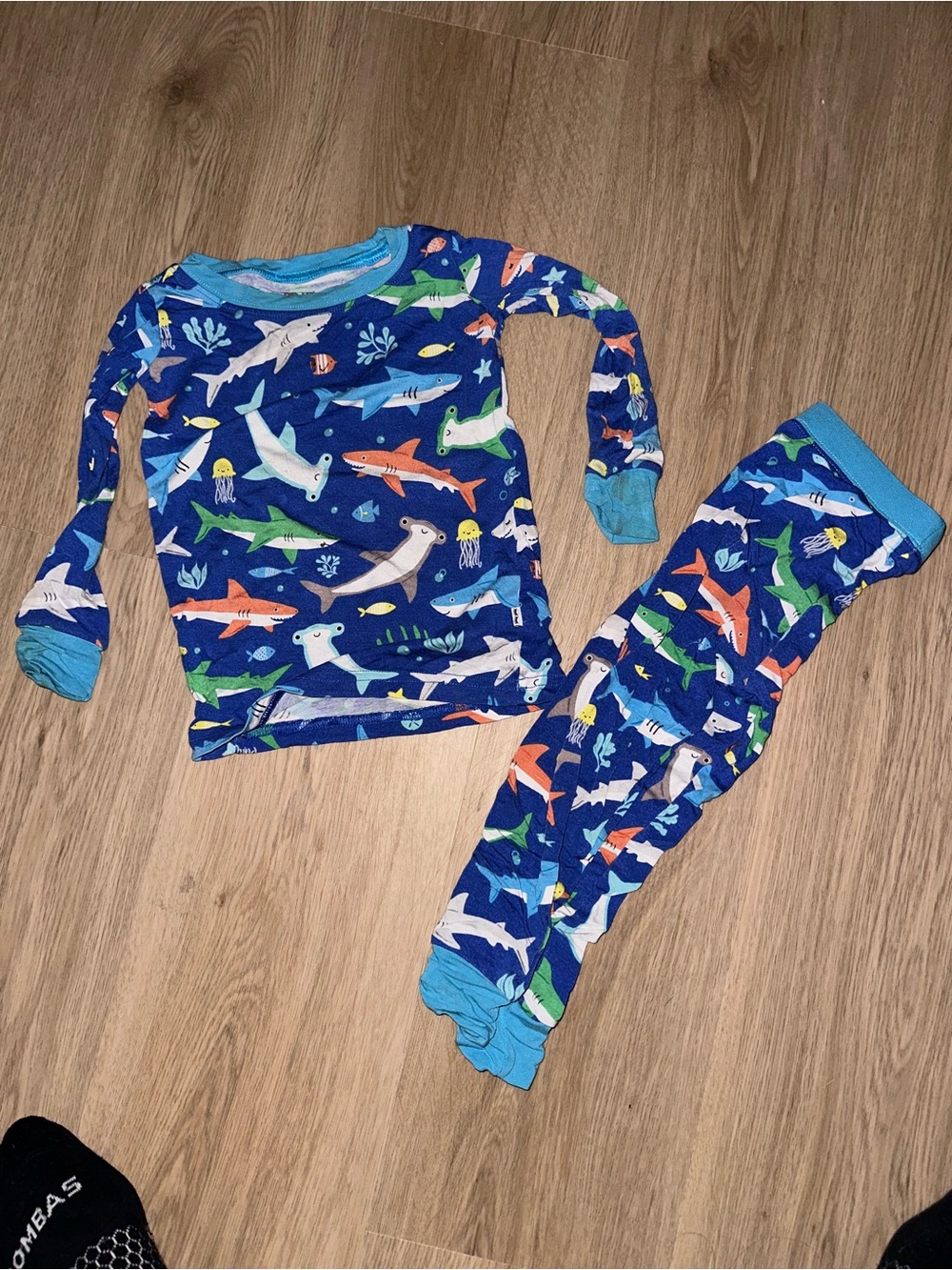 Little Sleepies Blue Shark & Sea Life Pajama Set